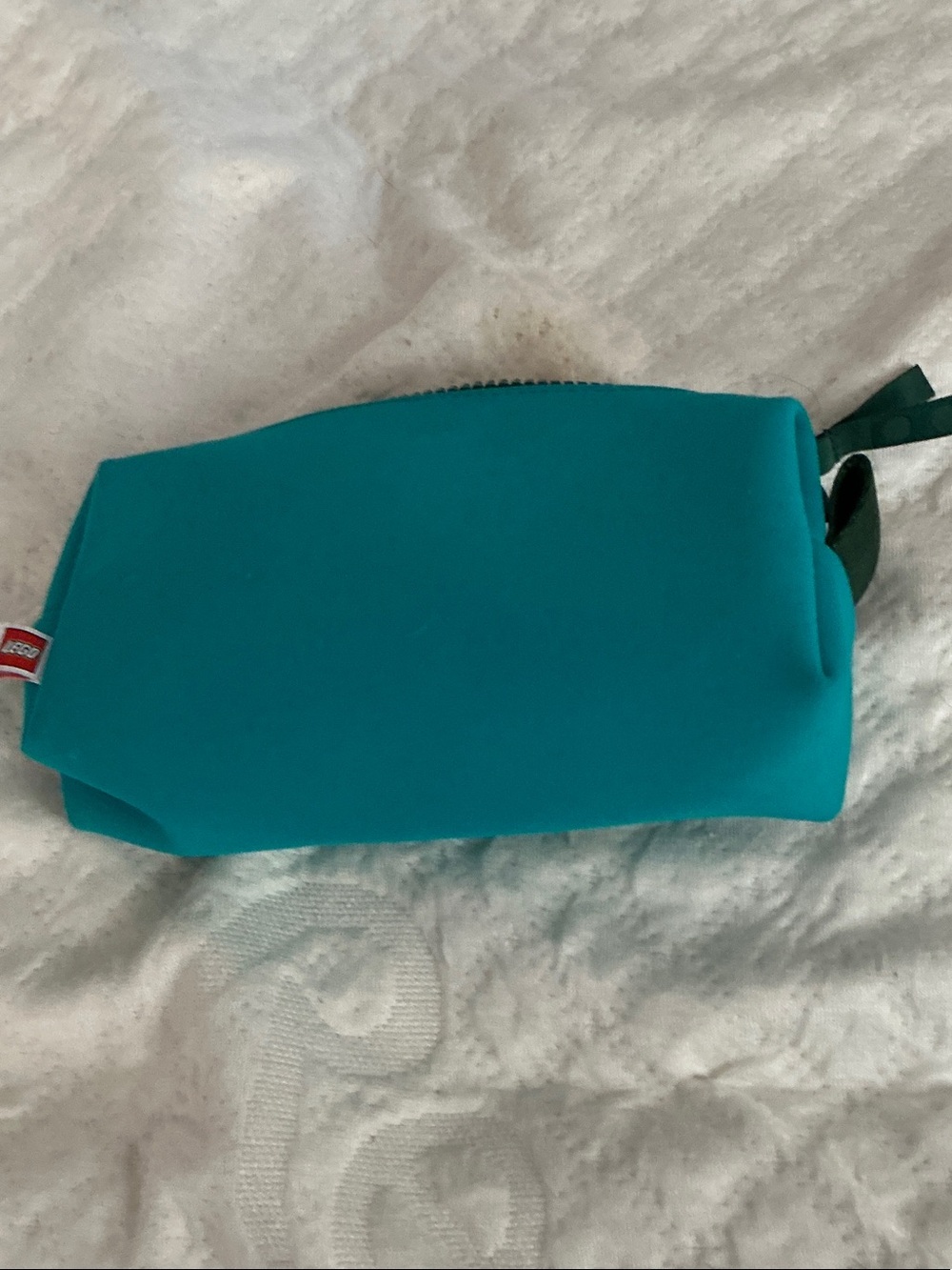 LEGO Teal Cosmetic Pouch with Zip and Carry Loop